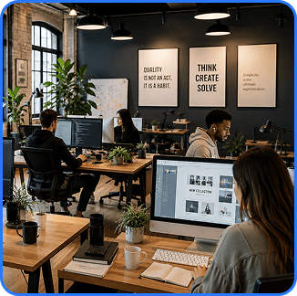Modern office workspace